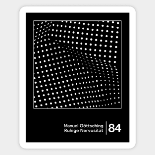 Manuel Göttsching / Original Minimalist Graphic Design Magnet